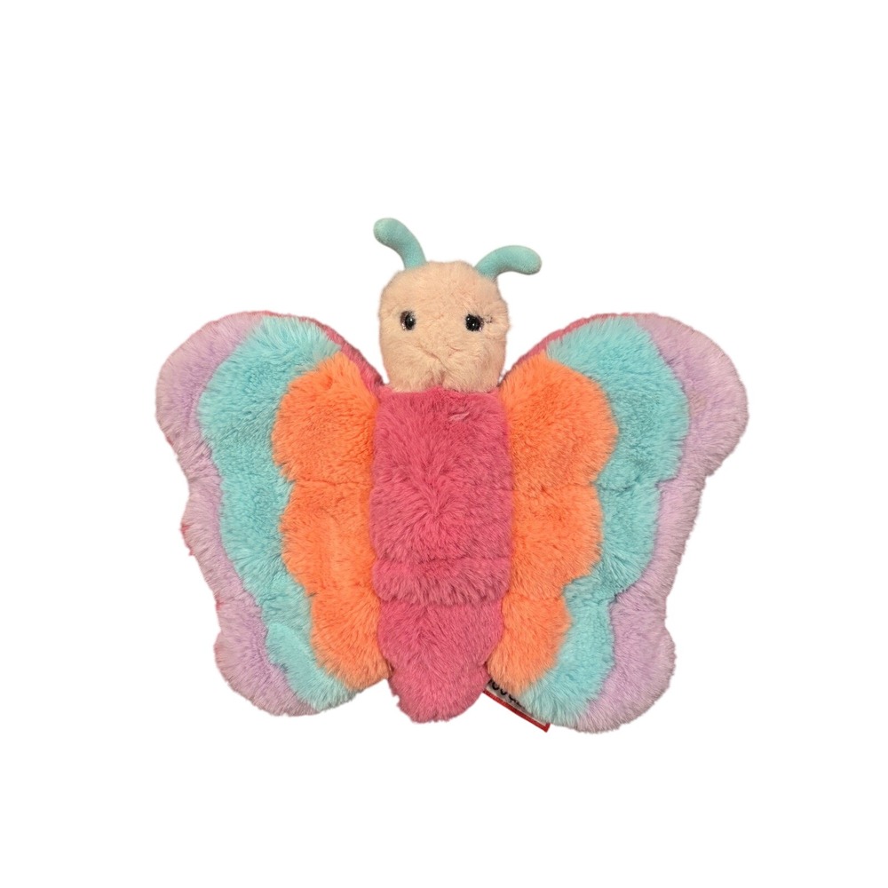 Douglas Cuddle Toys Rainbow Butterfly Plush Stuffed Animal Pink Orange Purple